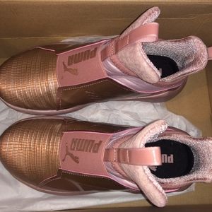 Rose Gold Kylie Jenner Puma Sneakers